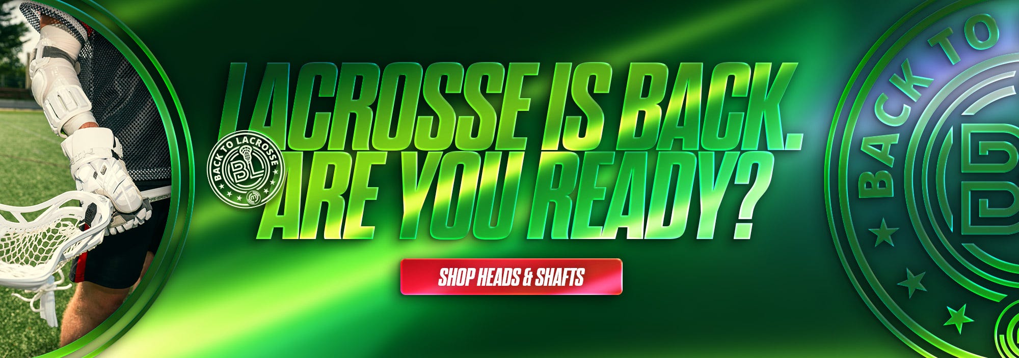 Lacrosse is back. Are you ready? Shop heads and shafts.