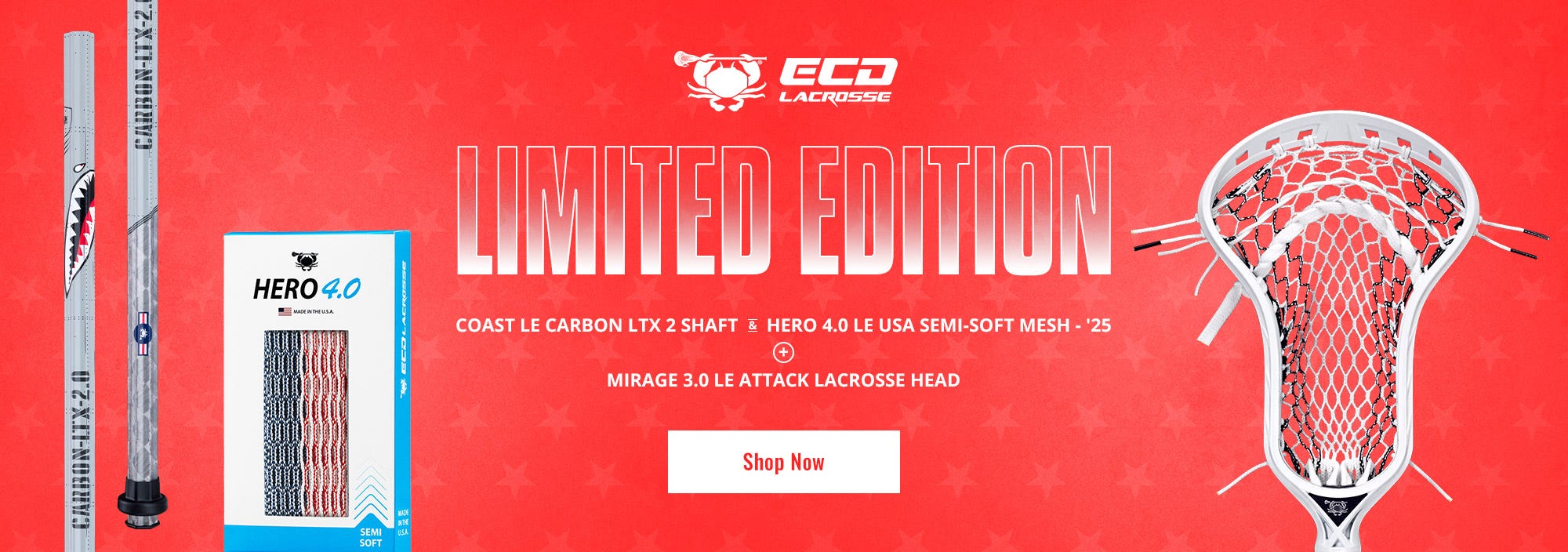 ECD Lacrosse Limited Edition 4th of July Equipment