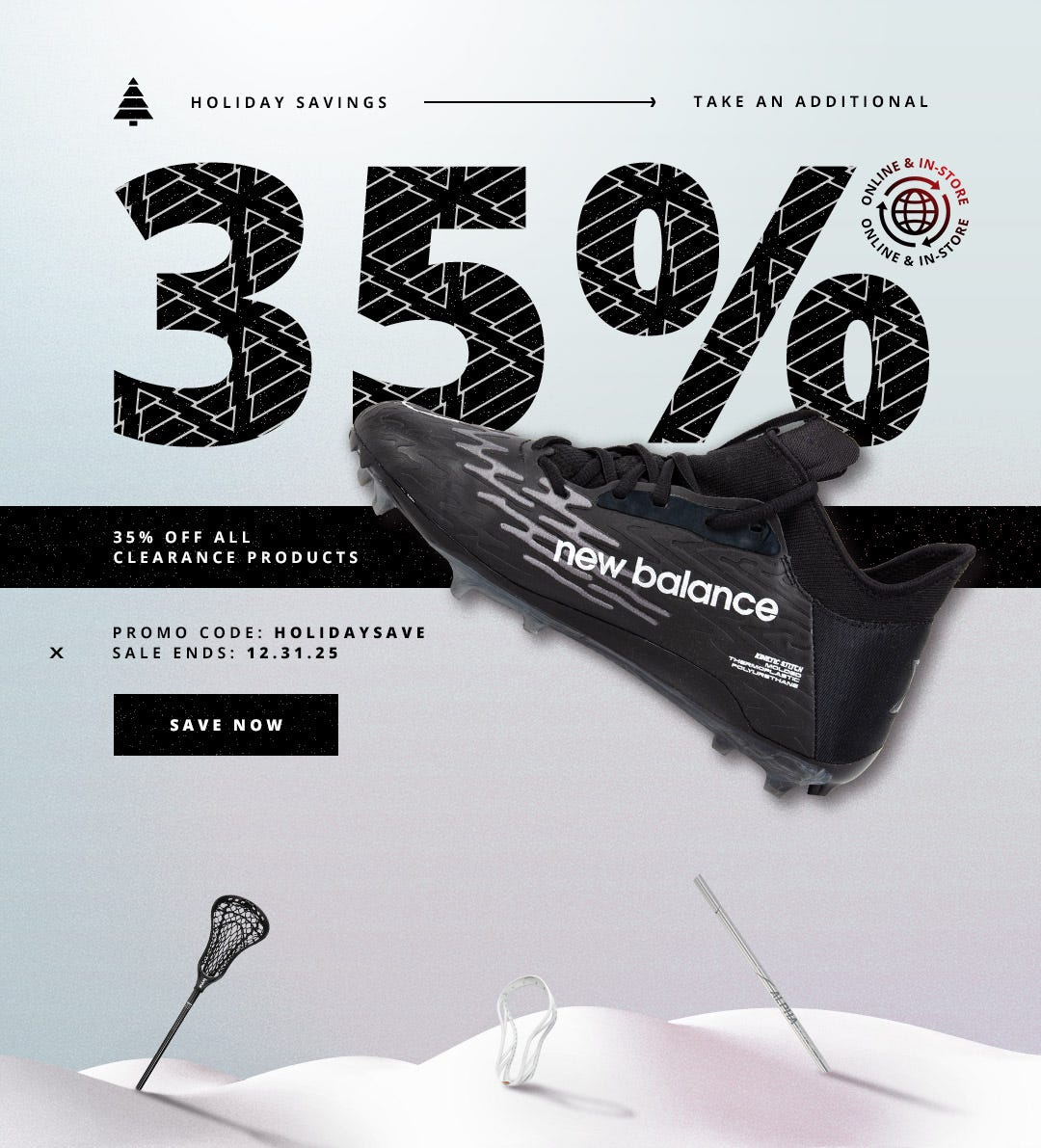 Holiday Savings: Take an additional 35% off all clearance products with promo code HOLIDAYSAVE. Sale ends 12/31/25.