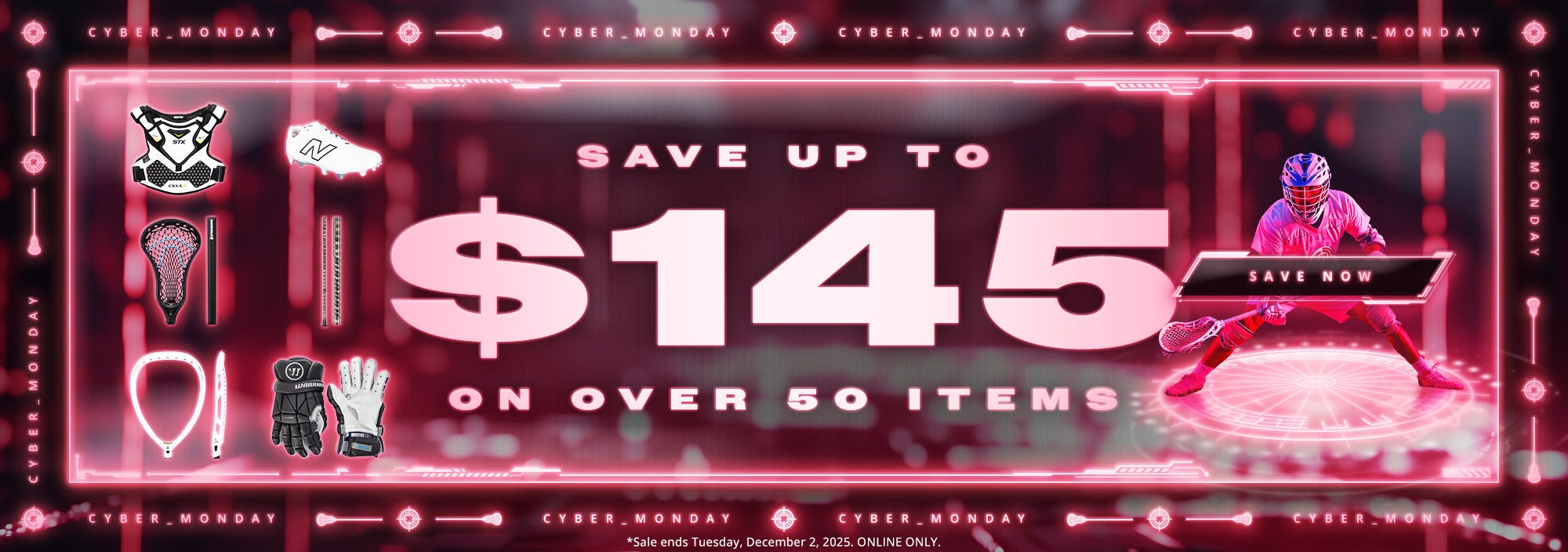 LacrosseMonkey Cyber Monday Sale: Save up to $145 on over 50 items