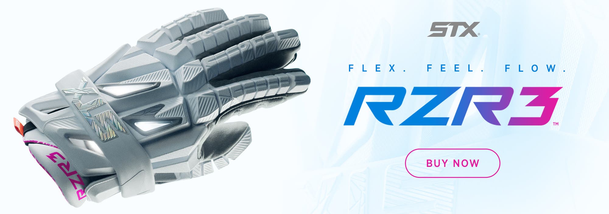 STX Surgeon RZR 3 Lacrosse Gloves. Flex. Feel. Flow.