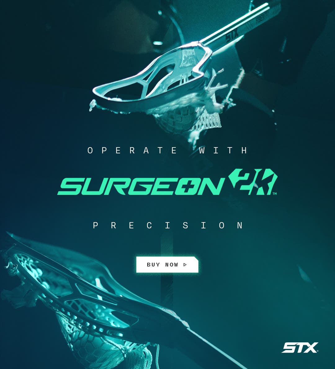 STX Surgeon 2K Lacrosse Head. Operate with precision.