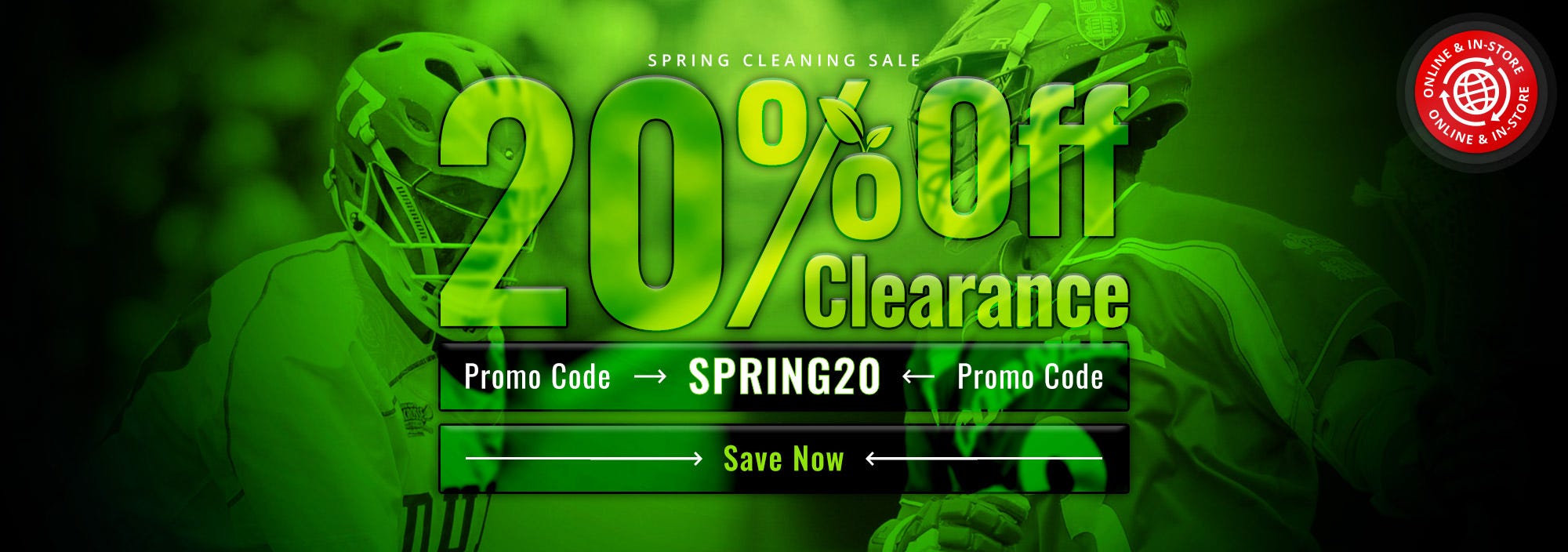 Spring Cleaning Sale: 20% off clearance