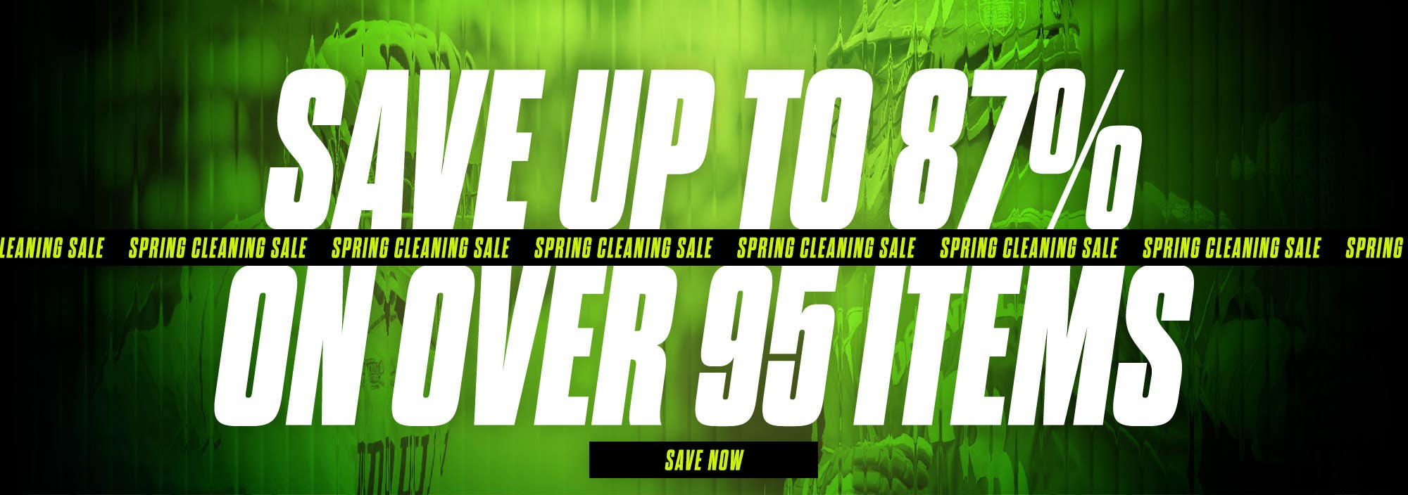 Spring Cleaning Sale. Save up to 87% on over 95 items.