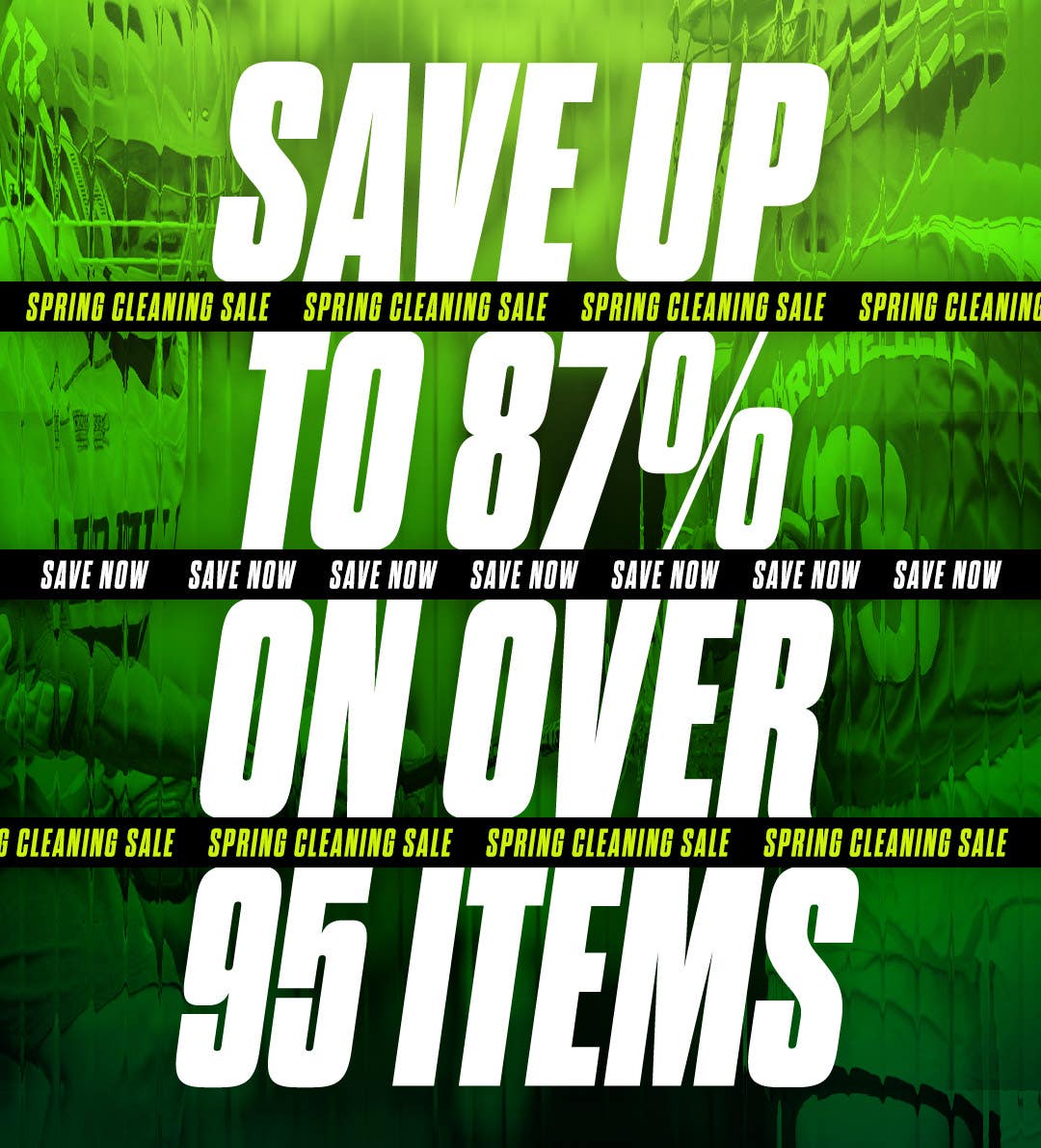 Spring Cleaning Sale. Save up to 87% on over 95 items.