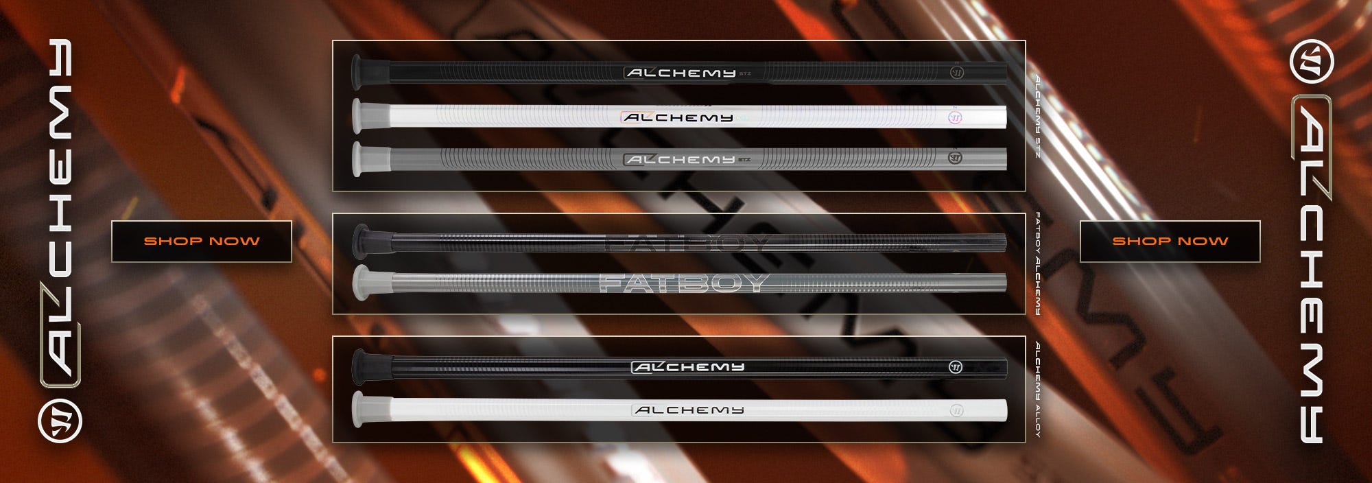 Warrior Alchemy Lacrosse Shafts
