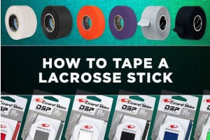 how to tape a lacrosse stick