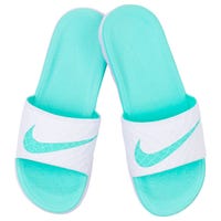 Nike Benassi Solarsoft 2 Women's Slide Sandals - White/Artisan Teal