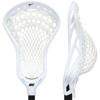 Nike Alpha Elite 2 Strung Lacrosse Head - Semi-Soft Mesh in White