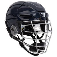 Warrior PX2 CSA Box Chrome Lacrosse Helmet - Navy in Navy/Chrome Size