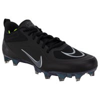 Nike Alpha Huarache 8 Pro Lacrosse Cleats in Black/Silver Volt 8.0 / Womens 9.5