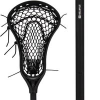 StringKing Women's Starter Junior Youth Lacrosse Stick Strung with Type 4 Mesh - Shorter Shaft in Black