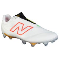 New Balance BurnX4 Low LE Men's Lacrosse Cleat- White/Multi-Color in Multi/White