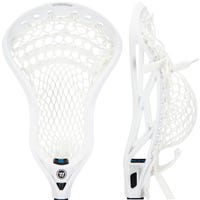 Warrior Evo QX Defense Strung Lacrosse Head - Semi-Soft Mesh in White