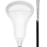 Brine Dynasty Warp Next Composite Women's Complete Lacrosse Stick in White/Silver