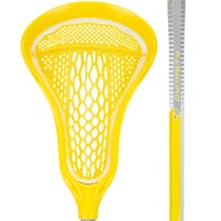Brine Dynasty Warp Next Composite Women's Complete Lacrosse Stick in Yellow/Silver