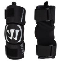 Warrior Burn Next Youth Lacrosse Arm Pads - Model in Black Size X-Small