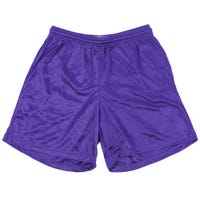 Alleson 580PY Youth Nylon Mesh Shorts in Purple Size