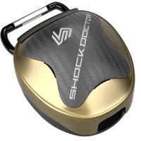 Shock Doctor Chrome Series Anti Microbial Mouthguard Case in Gold