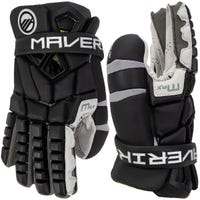 Maverik Max Lacrosse Goalie Gloves - '25 Model in Black Size