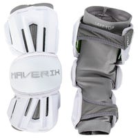 Maverik Max Lacrosse Arm Guards - '25 Model in White Size