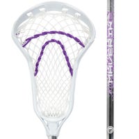Maverik Ascent Starter Women's Complete Lacrosse Stick in White/Purple
