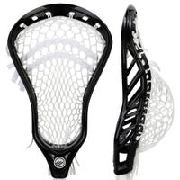 Maverik Tank 2.0 Strung Lacrosse Head - Semi-Hard Mesh in Black/White