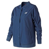 New Balance Women's Coaches Jacket in Teal Size