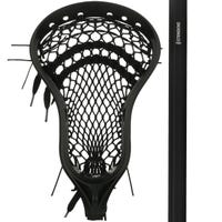 StringKing Complete 2 Intermediate Attack Lacrosse Stick Strung with Type 3 Mesh - A135 Attack Shaft in Black