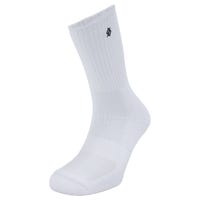 StringKing Athletic Crew Socks in White Size