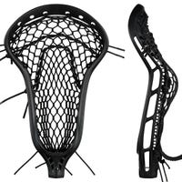 StringKing Mark 2 Midfield Women's Strung Lacrosse Head - Type 4 Mesh in Black