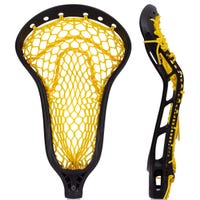 StringKing Mark 2 Midfield Women's Strung Lacrosse Head - Type 4 Mesh in Black/Yellow