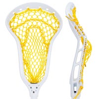 StringKing Mark 2 Defense Women's Strung Lacrosse Head - Type 4 Mesh in Yellow/White