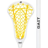 Gait Women's Air 2 Defense Flex Mesh Complete Lacrosse Stick in White/Yellow