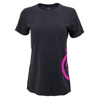 Maverik Hip Women's Lacrosse Short Sleeve T-Shirt in Pink/Gray Size Large