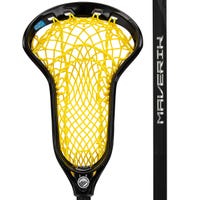 Maverik Ascent Plus Mesh Women's Complete Lacrosse Stick in Yellow/Black