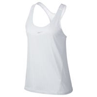 Nike Dri-FIT Pinnie Women's Tank Top in White/Pure Platinum Size
