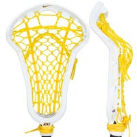 Nike Victory Elite Strung Women's Lacrosse Head - Lock Pocket in White