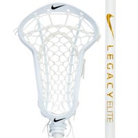 Nike Legacy Elite Women's Complete Lacrosse Stick Strung with Lock Pocket - Legacy Elite Shaft in White