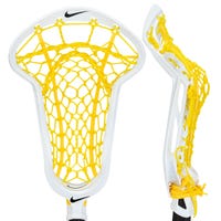 Nike Legacy Elite Strung Women's Lacrosse Head - Lock Pocket in White