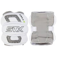 STX Cell VI Lacrosse Elbow Pads in White Size