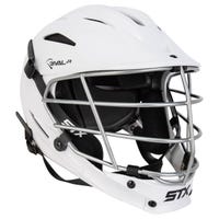 STX Rival Youth Lacrosse Helmet in White/Silver