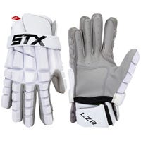 STX LZR Lacrosse Gloves in White Size