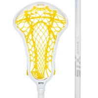 STX Aria Pro-M Mesh Pocket Women's Complete Lacrosse Stick in White