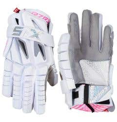 STX Surgeon RZR 3 LE White/Pink Lacrosse Gloves