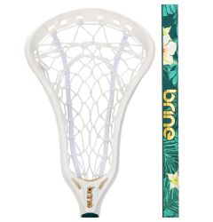 Brine Krown Pro LE Women's Lacrosse Complete Lacrosse Stick Strung with WebX Mesh - Carbon Shaft
