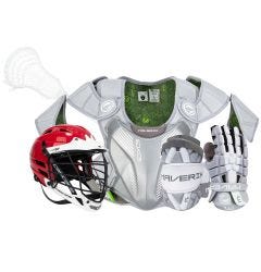 Maverik MX Ultimate Lacrosse Protective Bundle w/ Critik Alloy Complete Stick