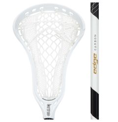 Brine Edge Women's Complete Lacrosse Stick Strung with ISO Warp Mesh - Carbon Shaft