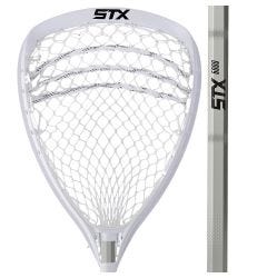 STX Shield 100 Complete Goalie Lacrosse Stick Strung with 12D Semi-Hard Mesh - 6000 Alloy Shaft