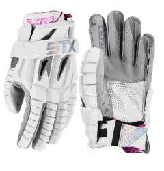 STX Surgeon RZR 3 LE White/Pink Lacrosse Gloves